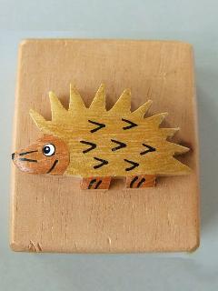 Hedgehog wooden pencil sharpener