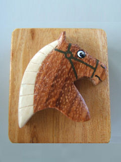 Horse wooden pencil sharpener