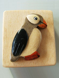 Penguin wooden pencil sharpener