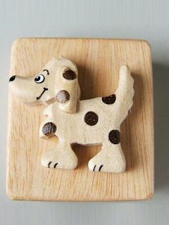 Puppy wooden pencil sharpener