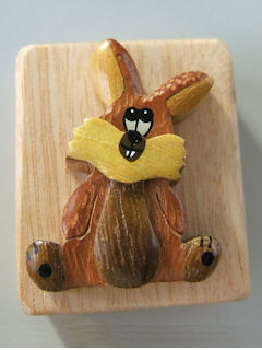 Rabbit wooden pencil sharpener