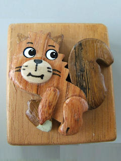 Squirrel wooden pencil sharpener