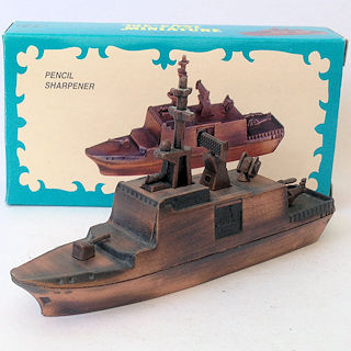 Lote 4x Sacapuntas metal Playme barcos Antique die cast pencil sharpener Ship x4