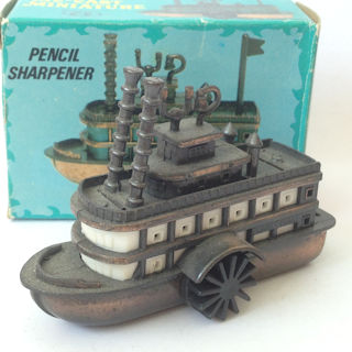 Lote 4x Sacapuntas metal Playme barcos Antique die cast pencil sharpener Ship x4